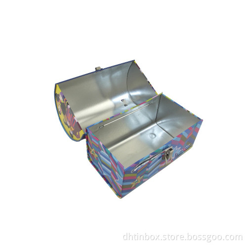 metal dome lunch box, domed tin canteen, dome tinplate bento